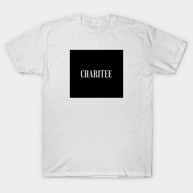 Charitee Black Standard T-Shirt by Charitee